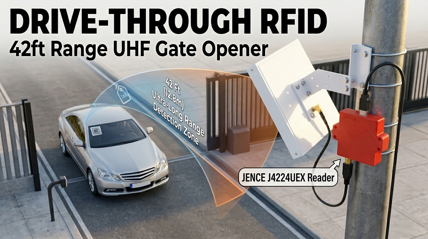 Build a Long Range RFID Drive Through Gate Opener with ESP32