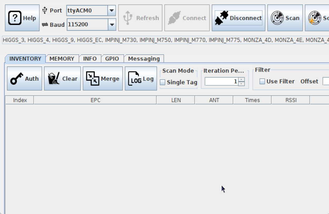 RPI to Reader Connected