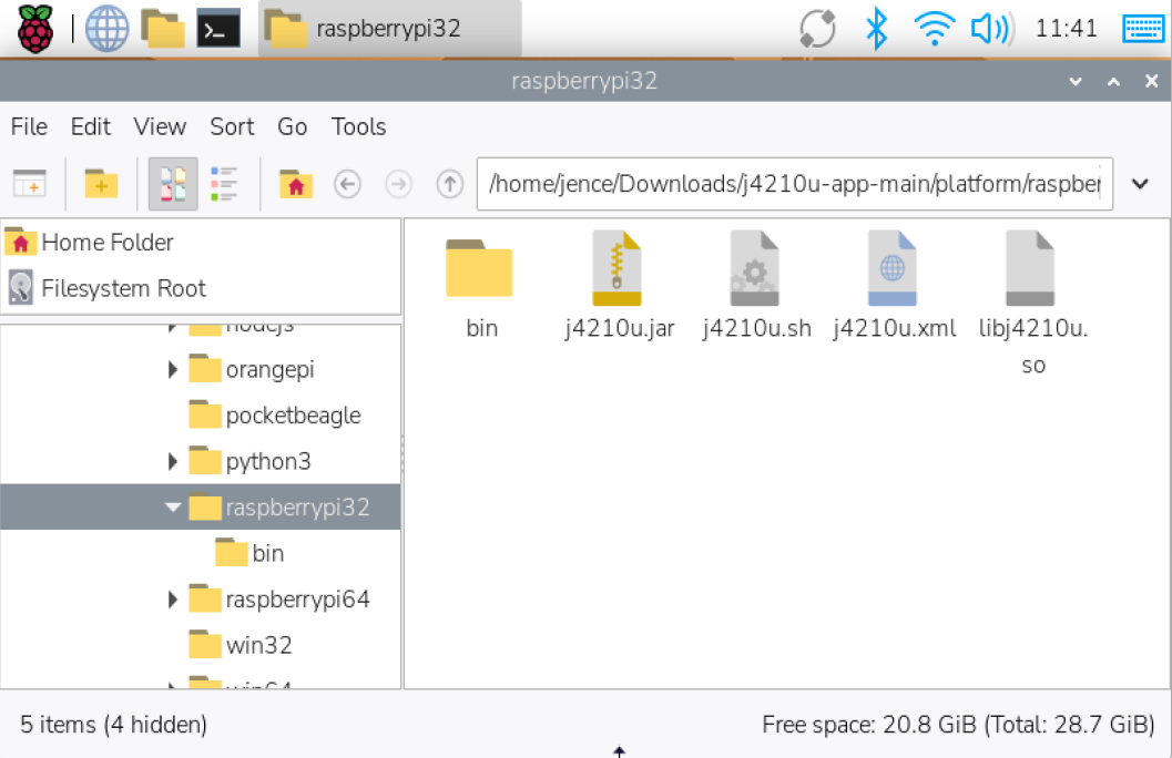 Raspberry Pi Folder Path
