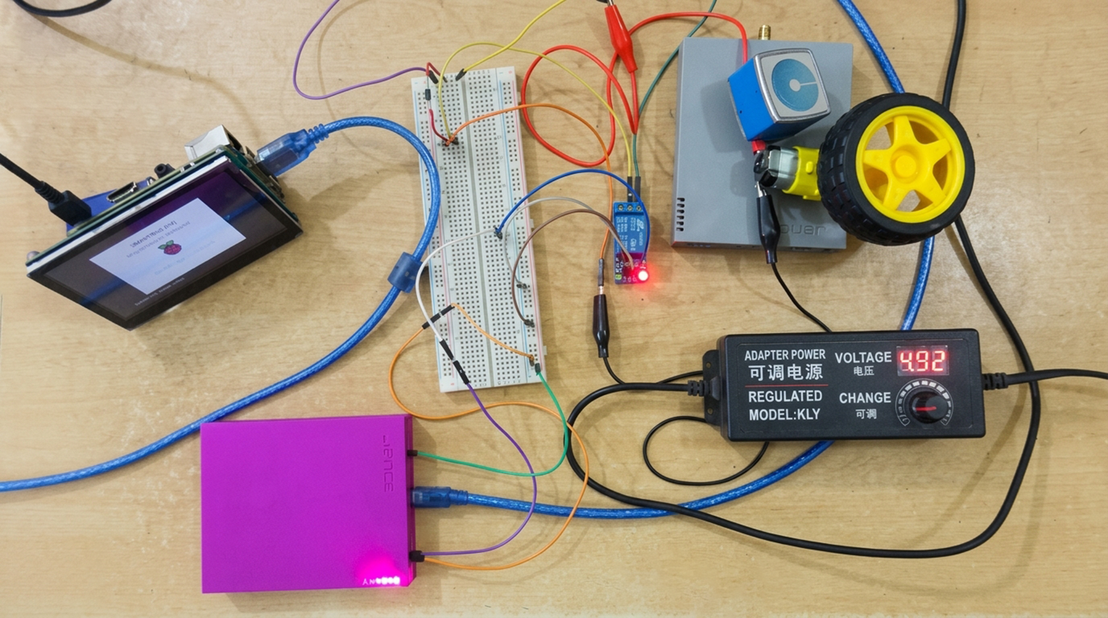 Raspberry Pi with JENCE Reader Automatic Gate Project Practical Image 2