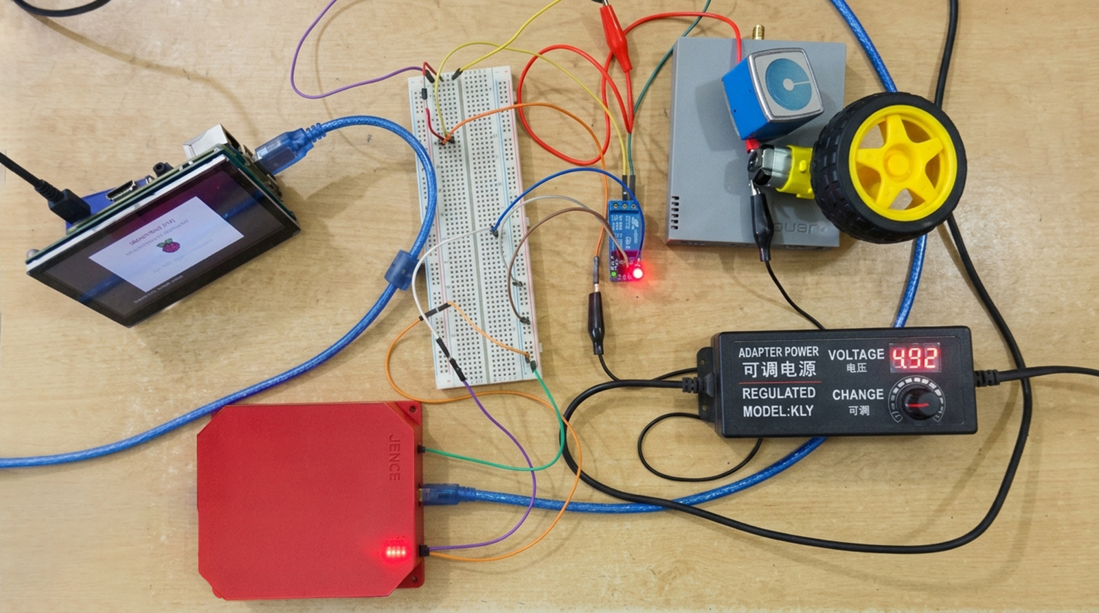 Raspberry Pi with JENCE Reader Automatic Gate Project Practical Image 3