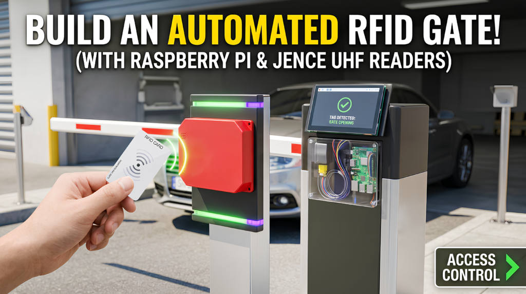 How to Build an Automated RFID Gate System With Raspberry Pi and JENCE UHF Readers for Access Control.